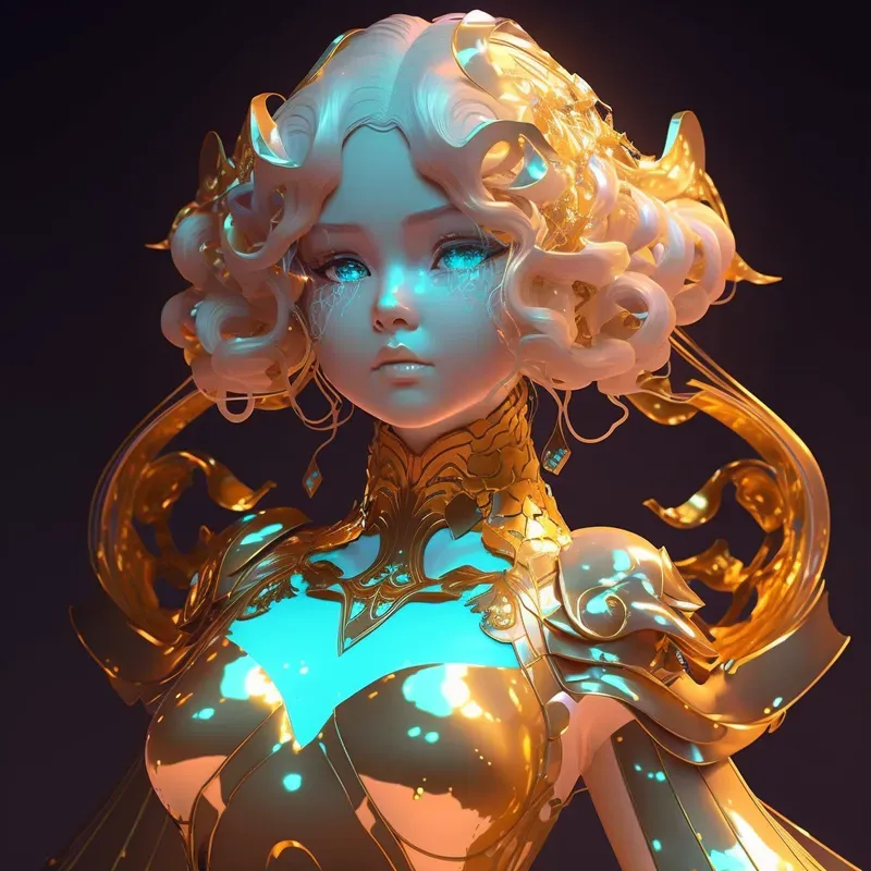 Royalmoon Neon Anime Girls Characters 3D