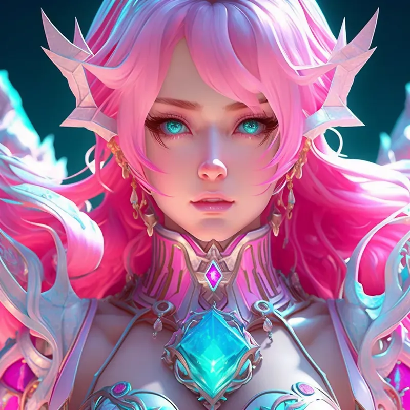 Royalmoon Neon Anime Girls Characters 3D