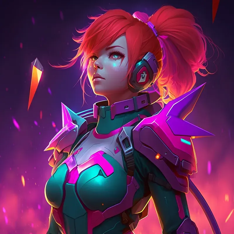Cosmic Anime Girls Game Avatars 3D