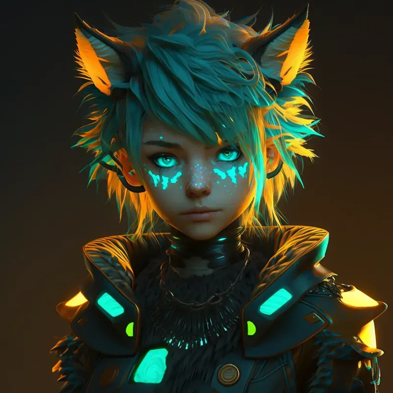 Animal Anime Girls Game Avatars 3D