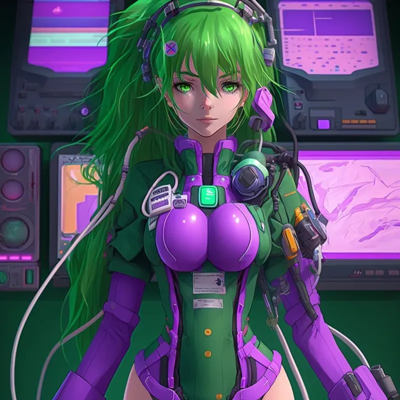 High Tech Anime Girls Game Avatars 3D