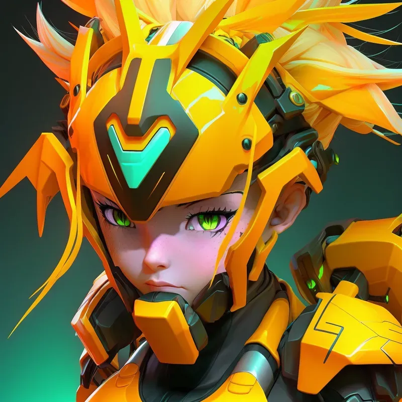 High Tech Anime Girls Game Avatars 3D