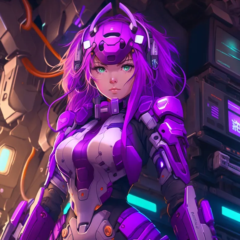 High Tech Anime Girls Game Avatars 3D