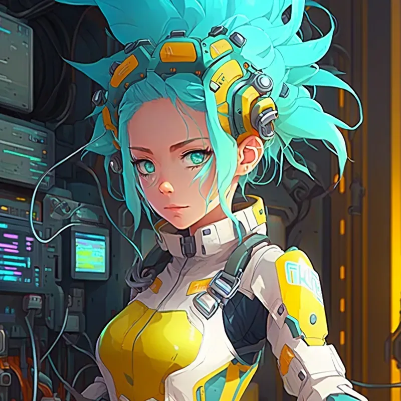 High Tech Anime Girls Game Avatars 3D
