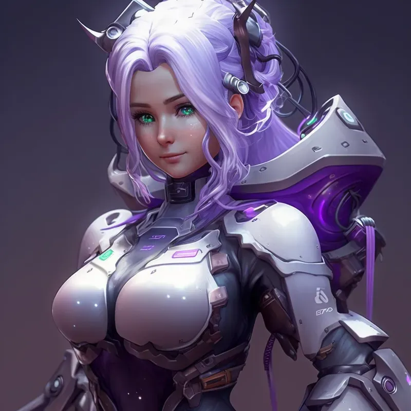 Robot Maid Anime Girls Cute Avatars 3D
