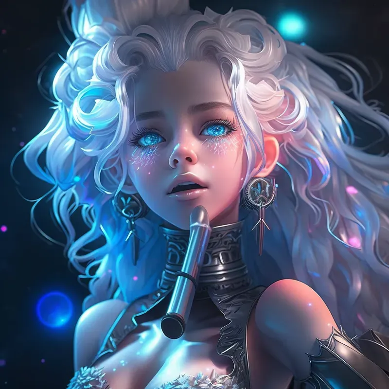 3D Game Avatars Neon Anime Girls