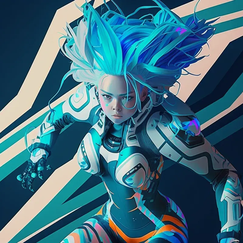 3D Game Avatars Neon Anime Girls