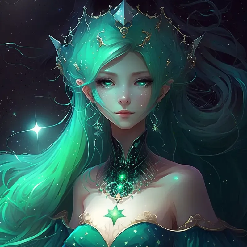 Celestial Neon Anime Girls 3D Avatars