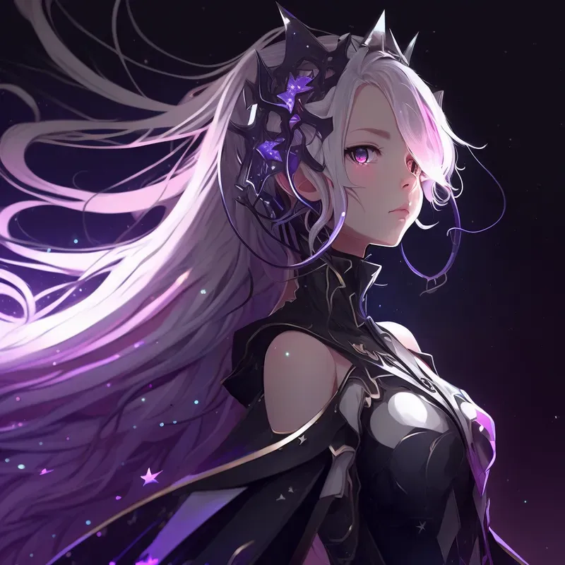Celestial Neon Anime Girls 3D Avatars