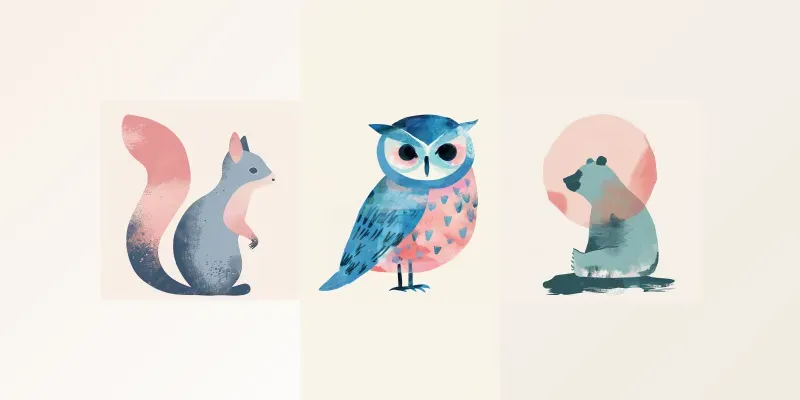 Whimsical Animals Characters generated by undefined