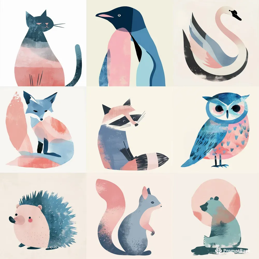 Whimsical Animals Characters