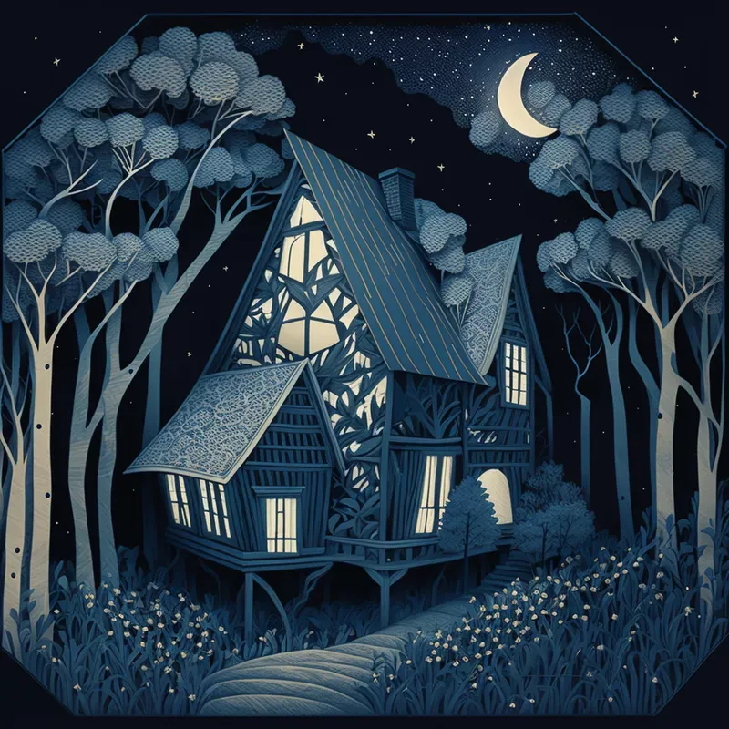 Night Paper Art