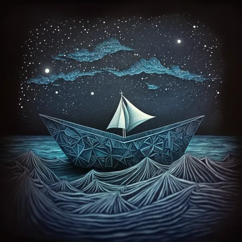 Night Paper Art