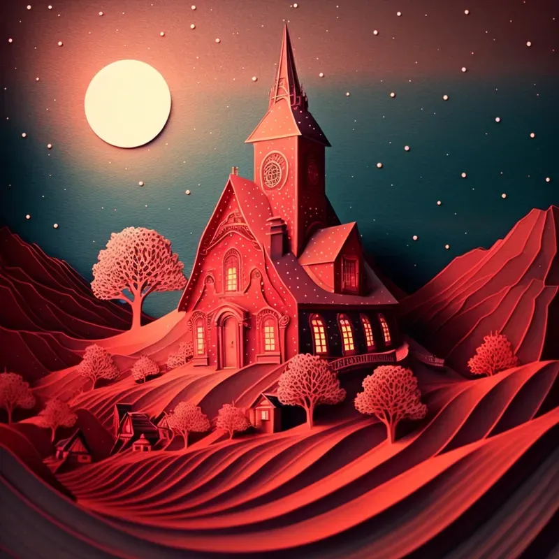 Night Paper Art