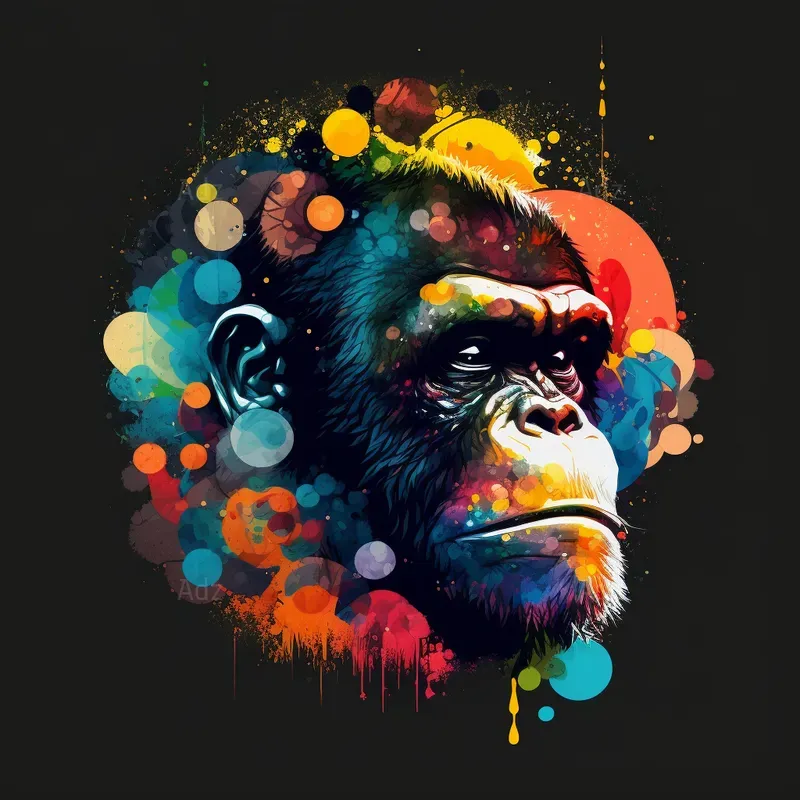 Vibrant Ink Style Animal Designs