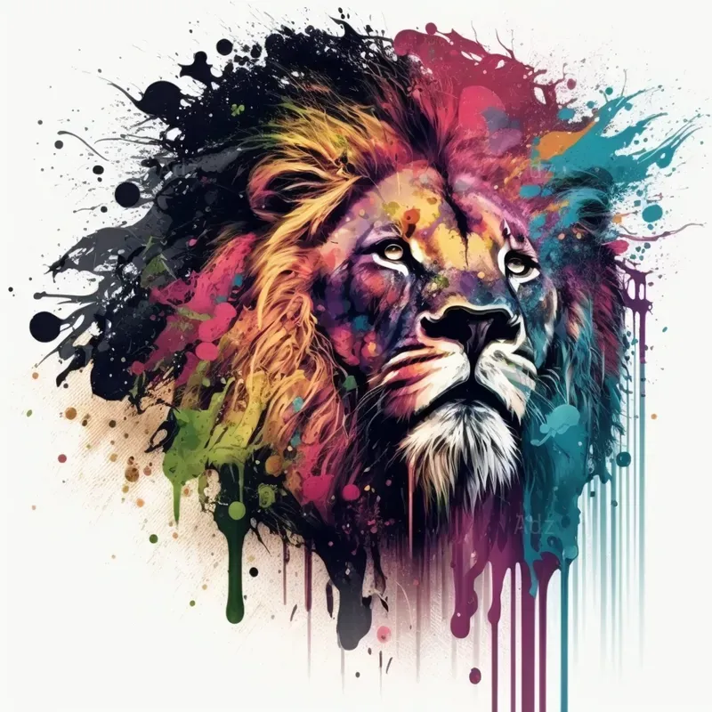 Vibrant Ink Style Animal Designs