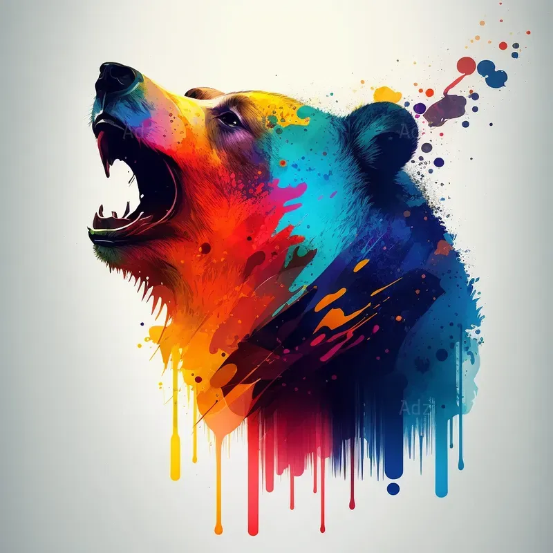 Vibrant Ink Style Animal Designs