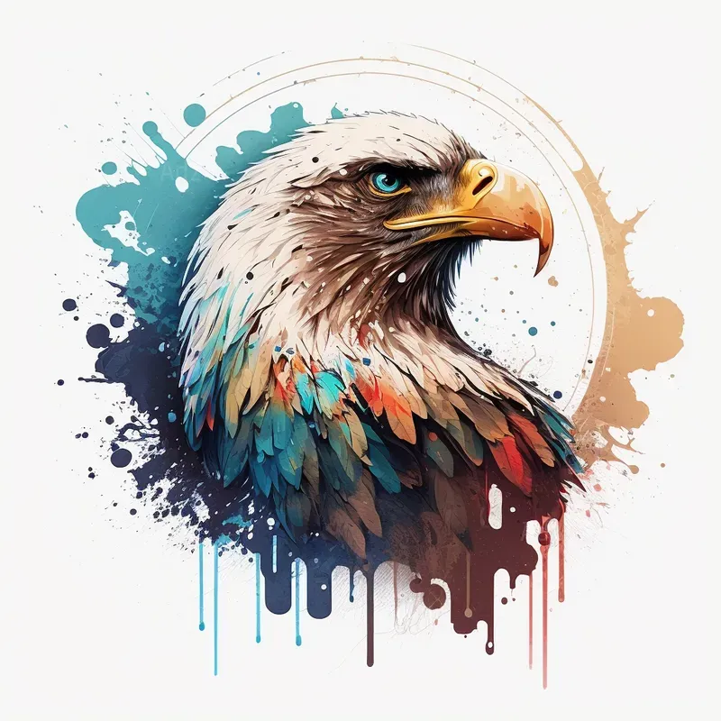 Vibrant Ink Style Animal Designs