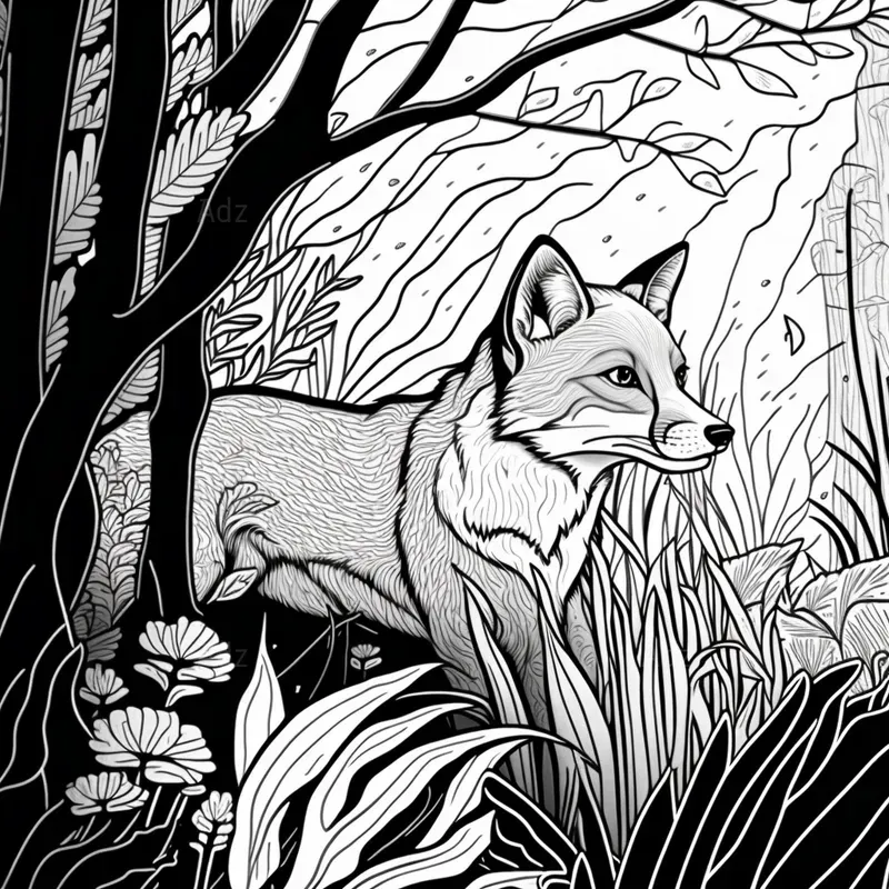 Woodland Animals Coloring Books