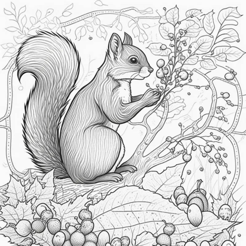Woodland Animals Coloring Books