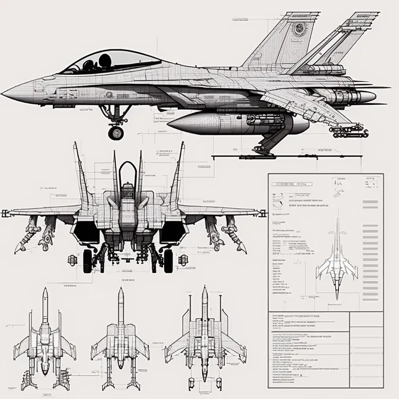 Blueprints Of Military Rockets And Ufos