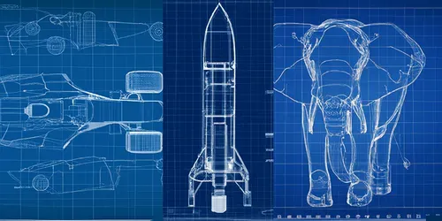 Blueprints generated by dalle