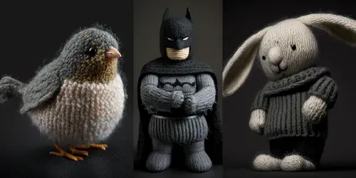 Knit Figures generated by midjourney