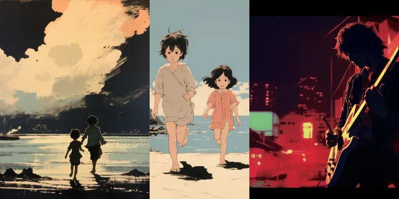 Old Slightly Animated Old Cinema Frames generated by undefined