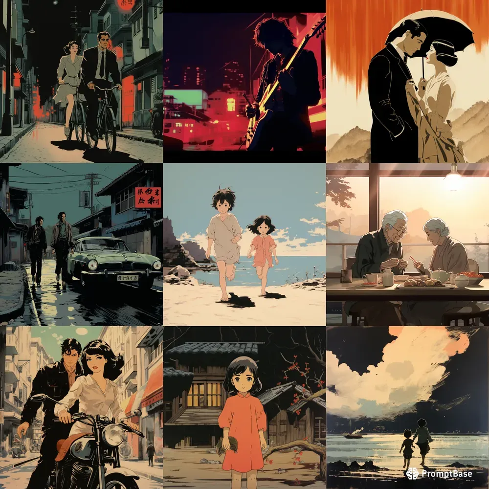 Old Slightly Animated Old Cinema Frames