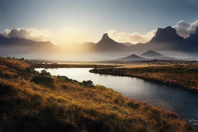 Mountains in the Summer Time