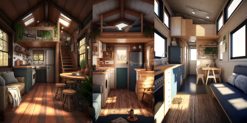 Tiny House Interior Designs generated by undefined