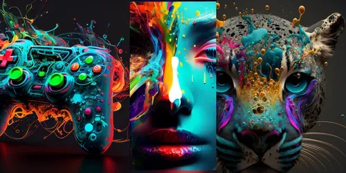 Radioactive Neon Street Art generated by midjourney
