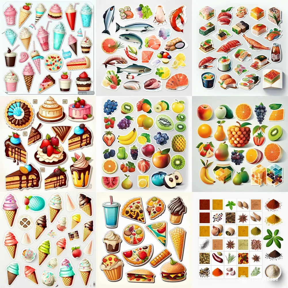 Fresh Food Stickers
