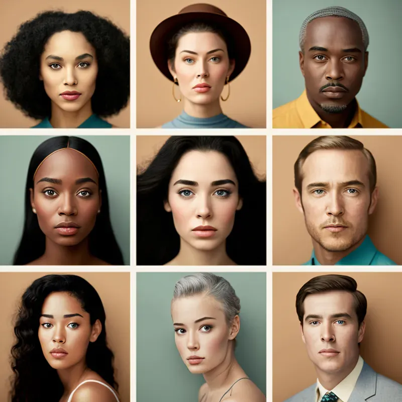 Group Composite Portraits Collages