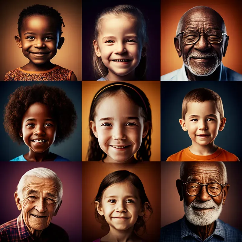 Group Composite Portraits Collages