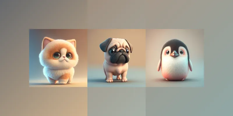 Cute Kawaii Animal Characters generated by undefined