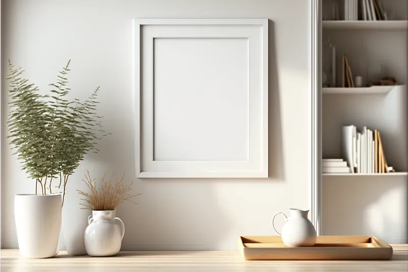 Wall Art Frame Mockups With Choices Of Room Interiors