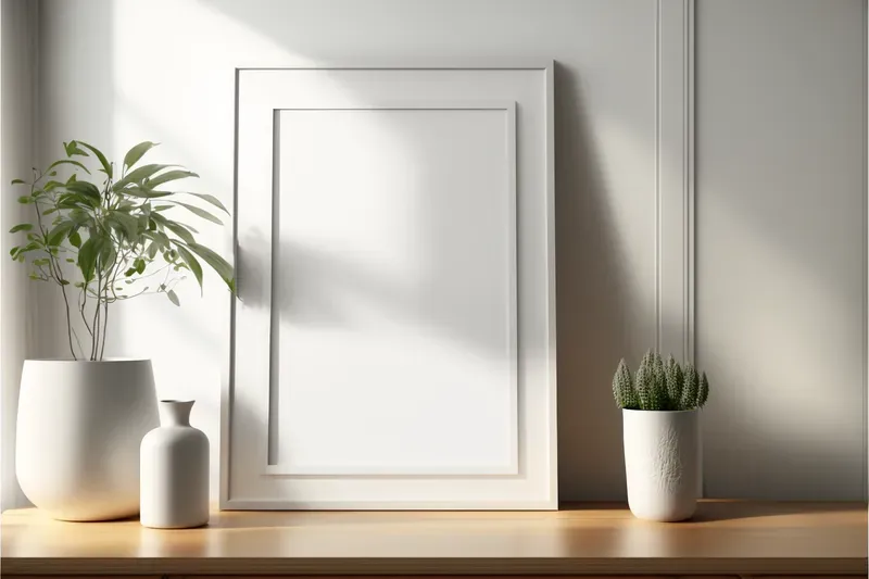 Wall Art Frame Mockups With Choices Of Room Interiors