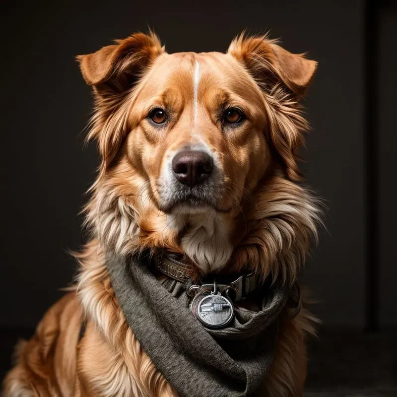 Realistic Dog Portrait Photography