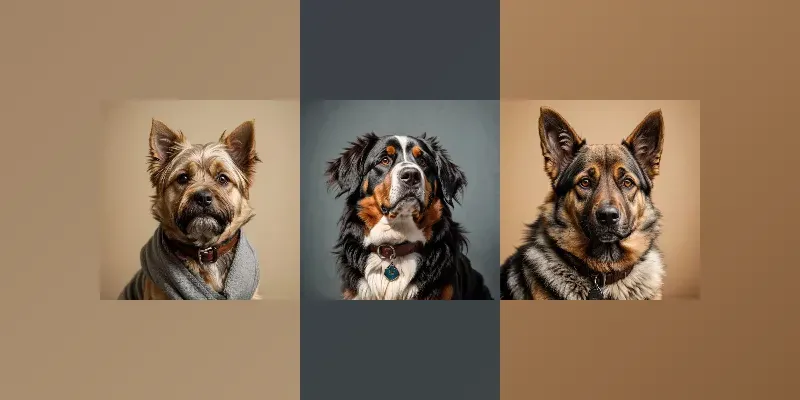 Realistic Dog Portrait Photography generated by undefined