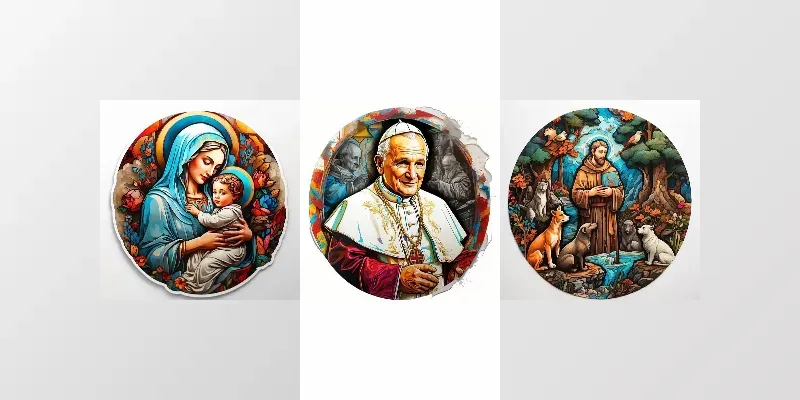 Patron Saints Drawings Art Illustrations generated by undefined