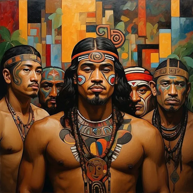 Indigenous People Artwork Compositions