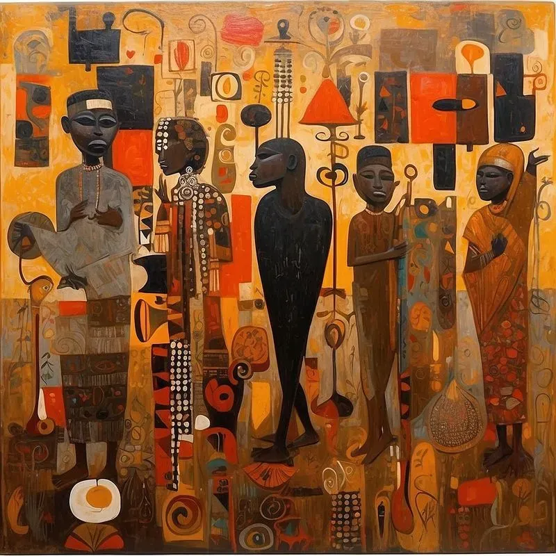 Indigenous People Artwork Compositions