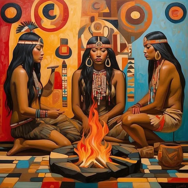 Indigenous People Artwork Compositions