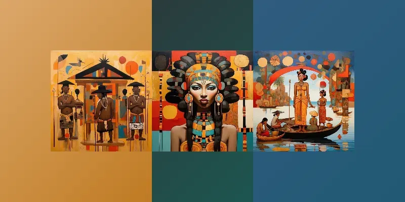Indigenous People Artwork Compositions generated by undefined