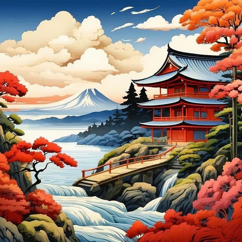 Ancient Japanese Painting Art