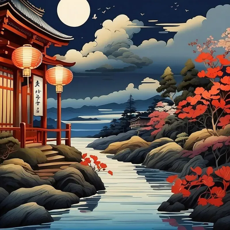 Ancient Japanese Painting Art