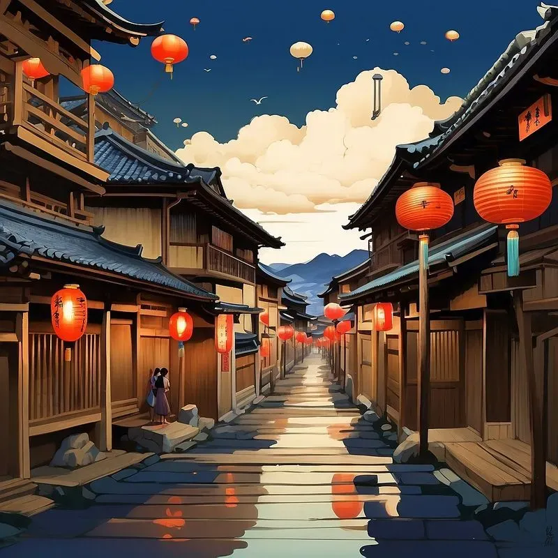 Ancient Japanese Painting Art