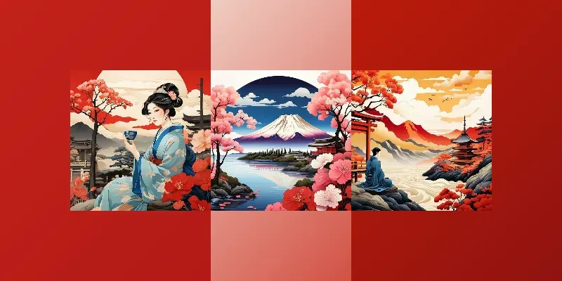 Ancient Japanese Painting Art generated by undefined