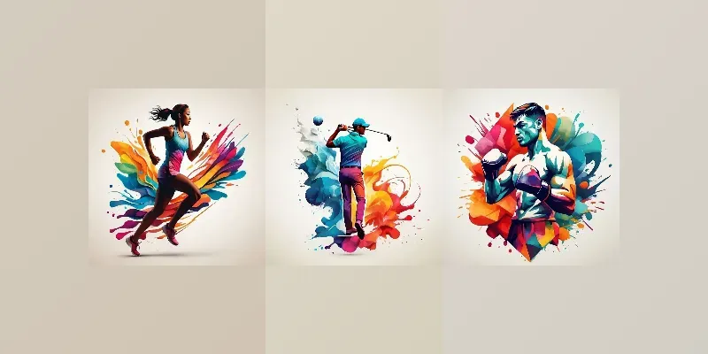 Dynamic Sports Logo Designs generated by undefined